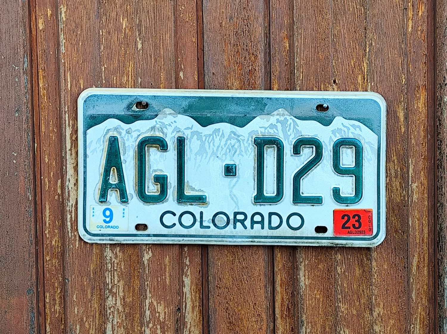PLAQUE DU COLORADO 