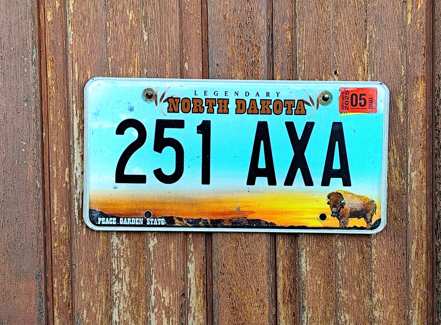 PLAQUE DU DAKOTA DU NORD