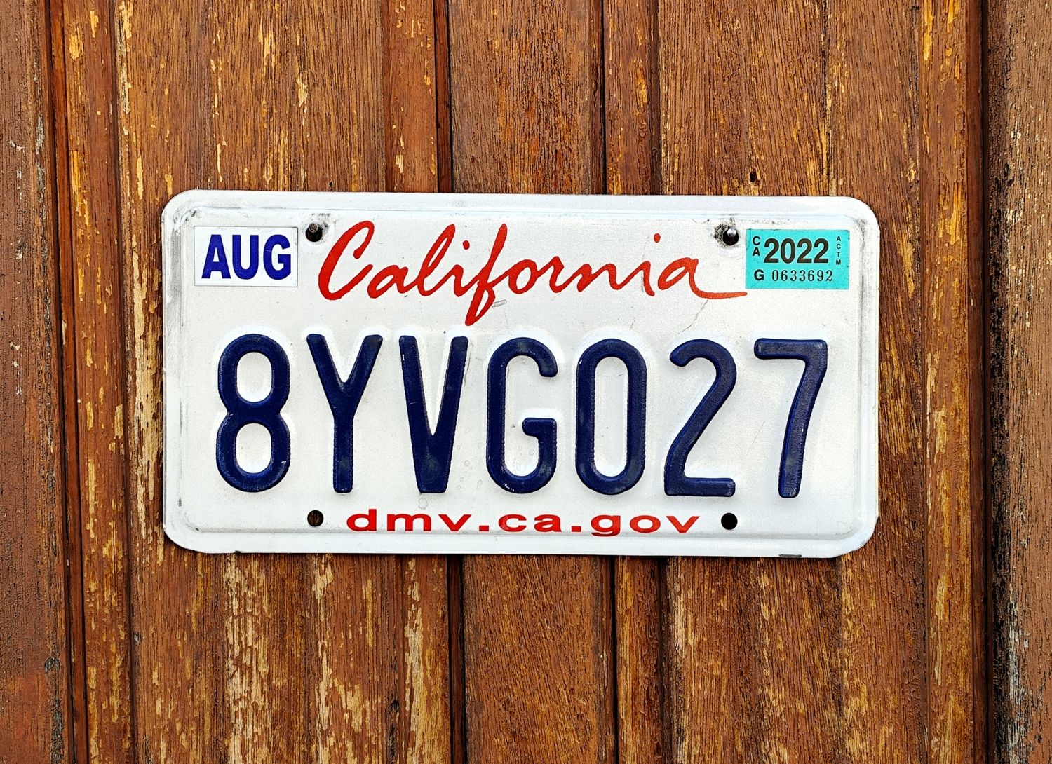 PLAQUE DE CALIFORNIE 