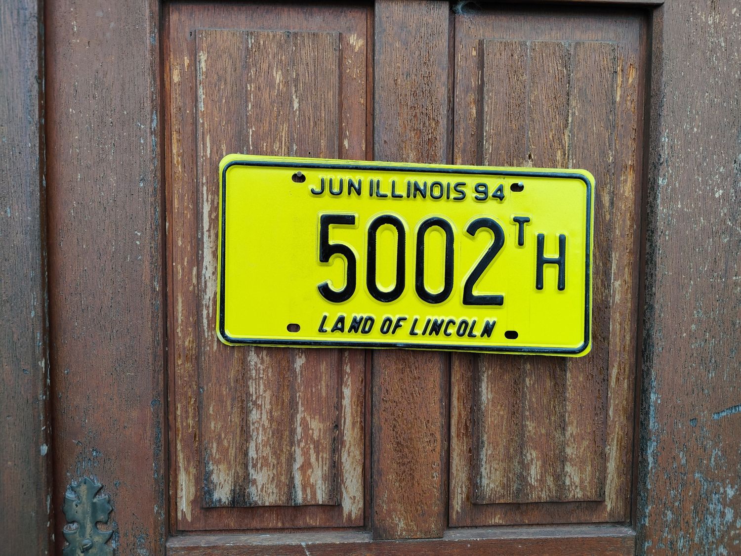 PLAQUE DE L&#39;ILLINOIS 