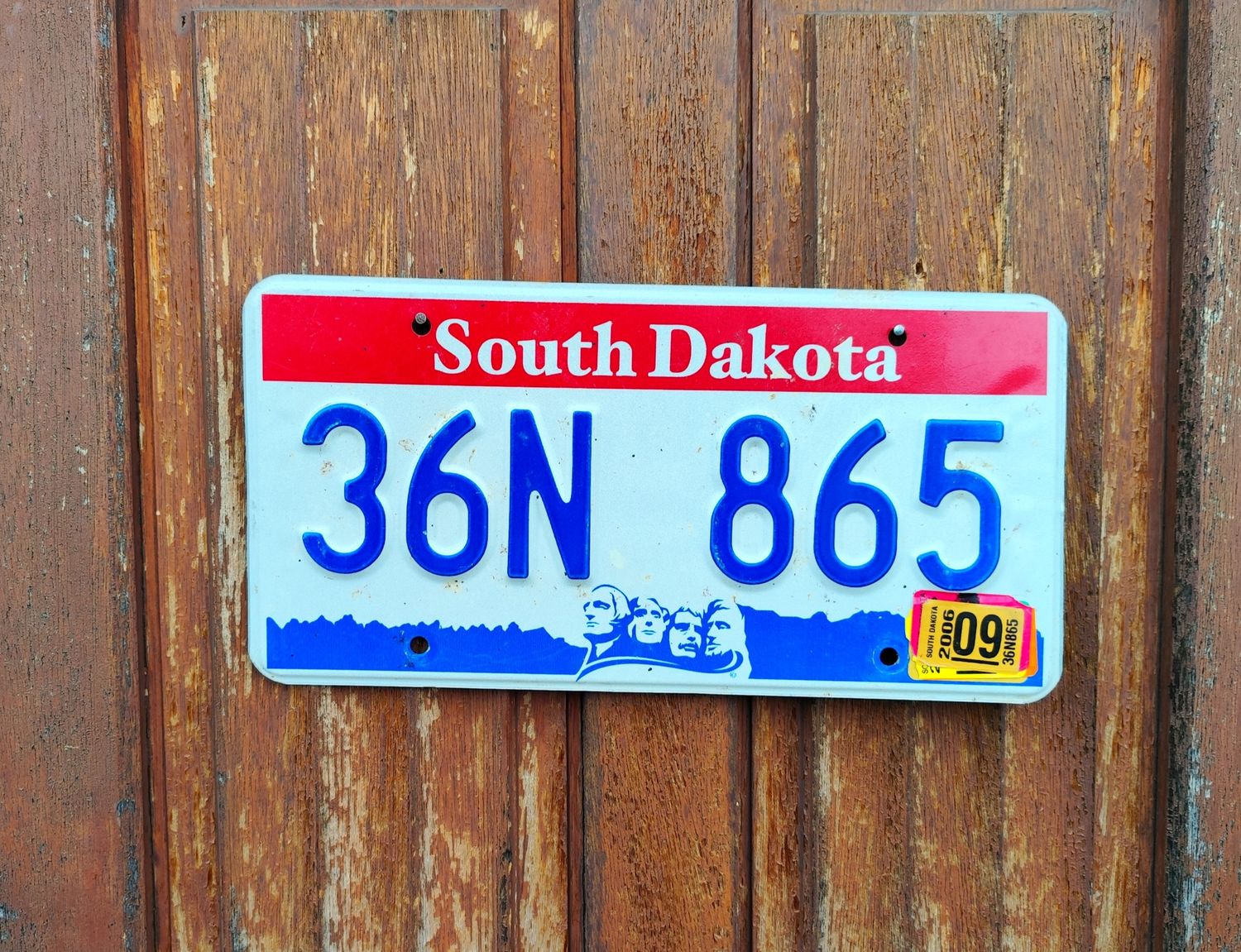 PLAQUE DU DAKOTA DU SUD 