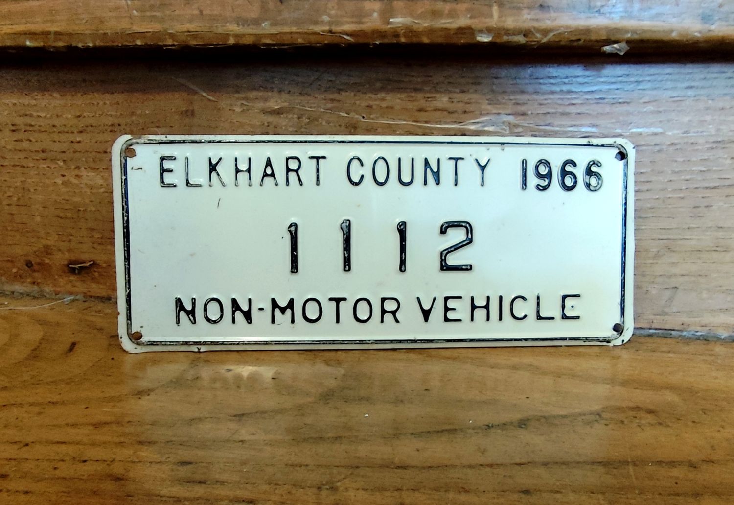 PLAQUE D&#39;IMMATRICULATION AMISH 1966
