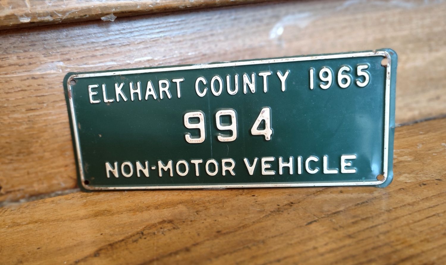 PLAQUE D&#39;IMMATRICULATION AMISH 1965