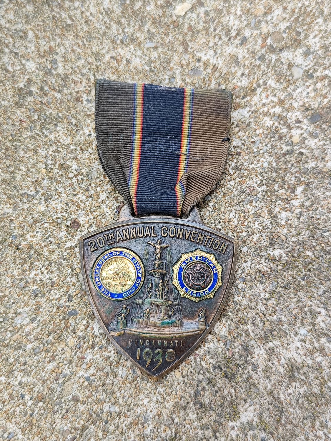 MÉDAILLE DE LA LÉGION AMÉRICAINE DE 1938 CINCINNATI