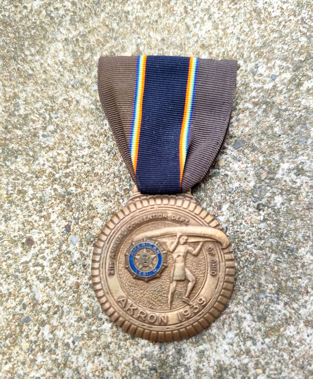 MÉDAILLE LÉGION AMÉRICAINE AKRON 1938