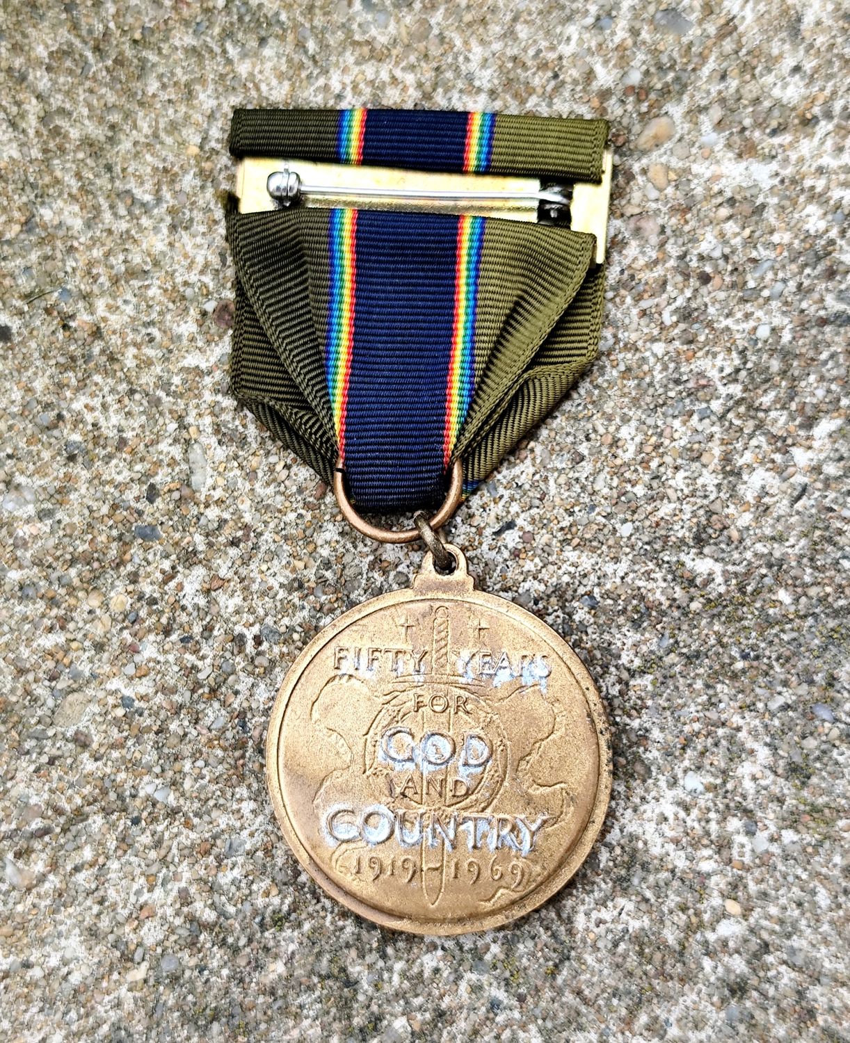 MÉDAILLE LÉGION AMÉRICAIN GOD COUNTRY