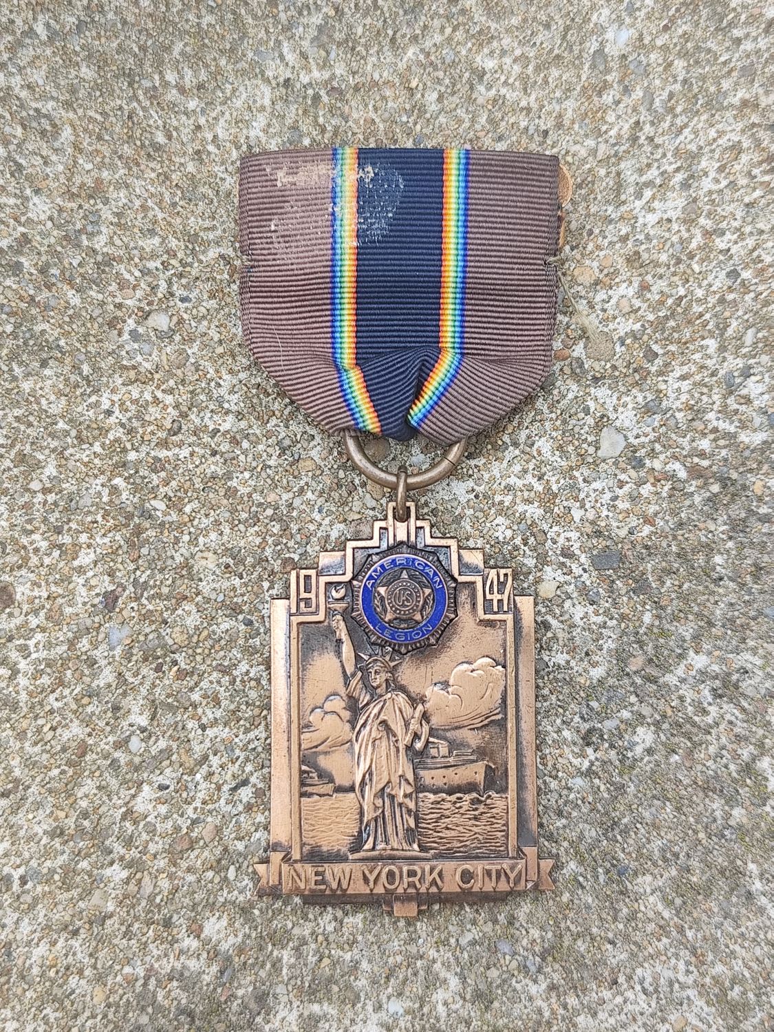 MÉDAILLE LÉGION AMÉRICAINE NEW YORK