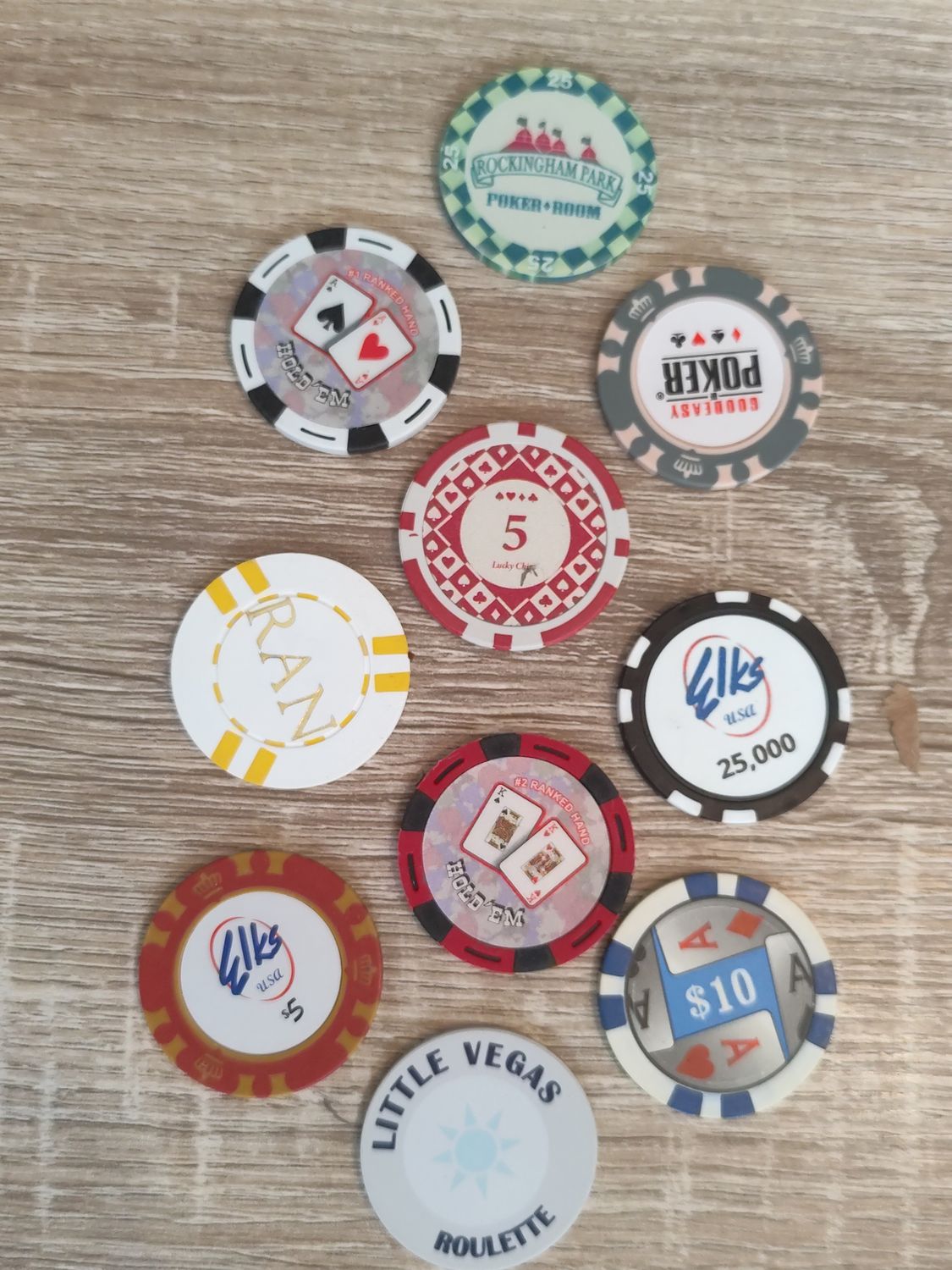 LOT DE 10 JETONS 🇺🇸 (2)