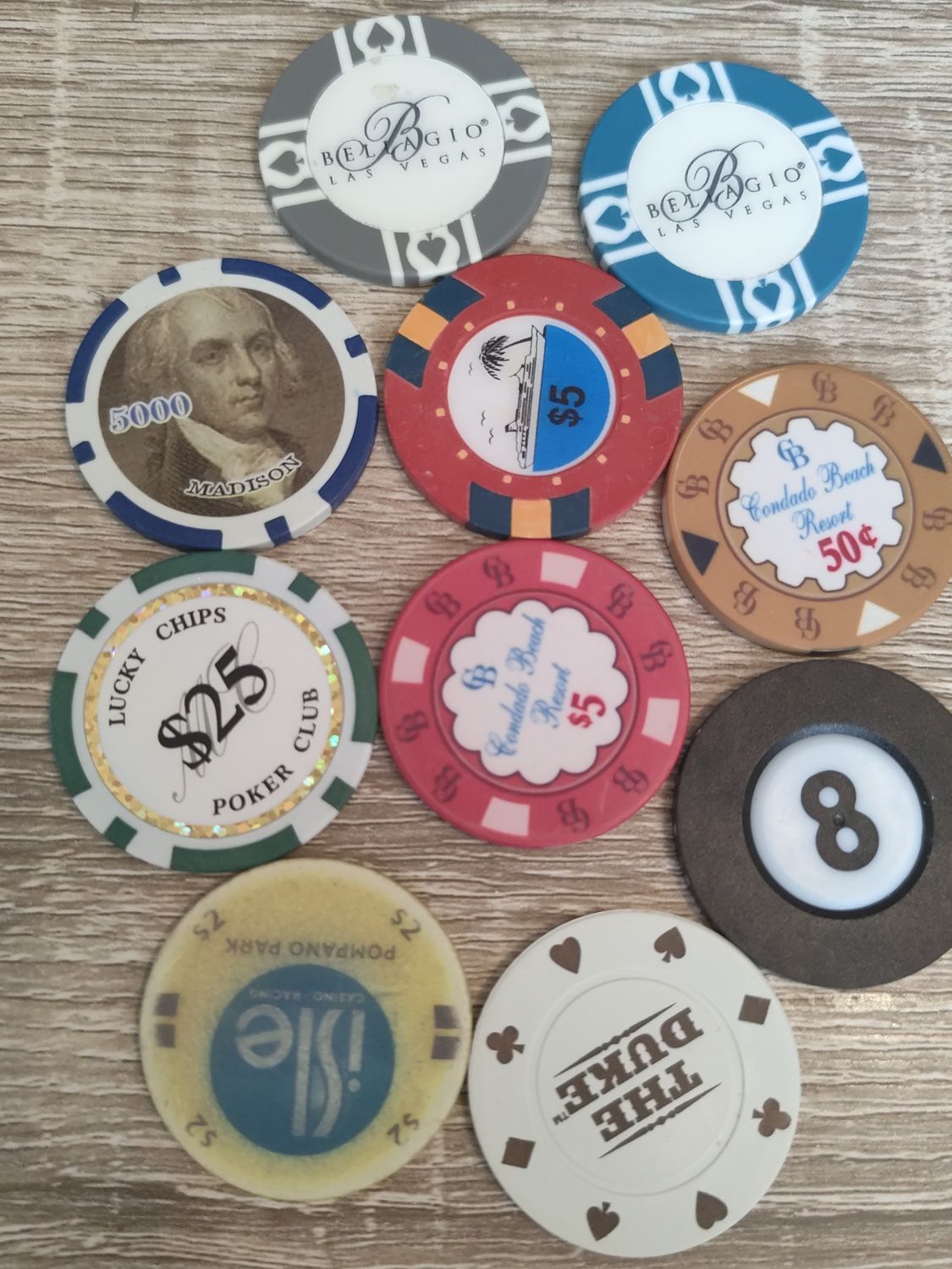 LOT DE 10 JETONS 🇺🇸 (3)