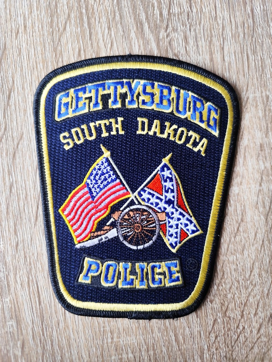 ÉCUSSON DE POLICE DE GETTYSBURG DAKOTA DU SUD