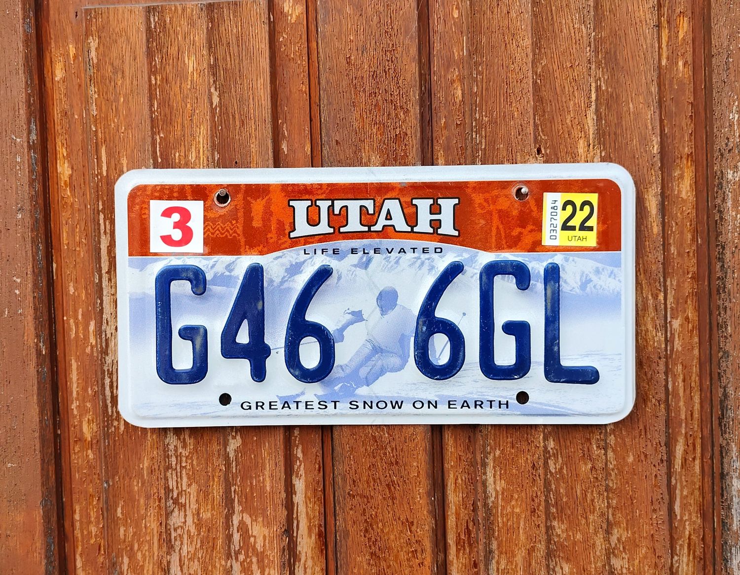 PLAQUE DE L&#39;UTAH 