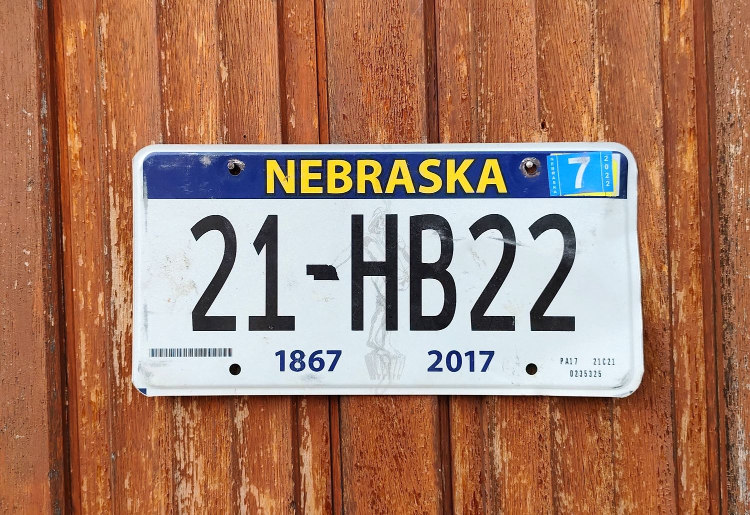 PLAQUE DU NEBRASKA 