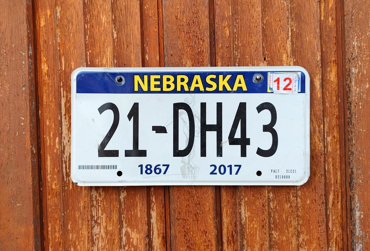 PLAQUE DU NEBRASKA 