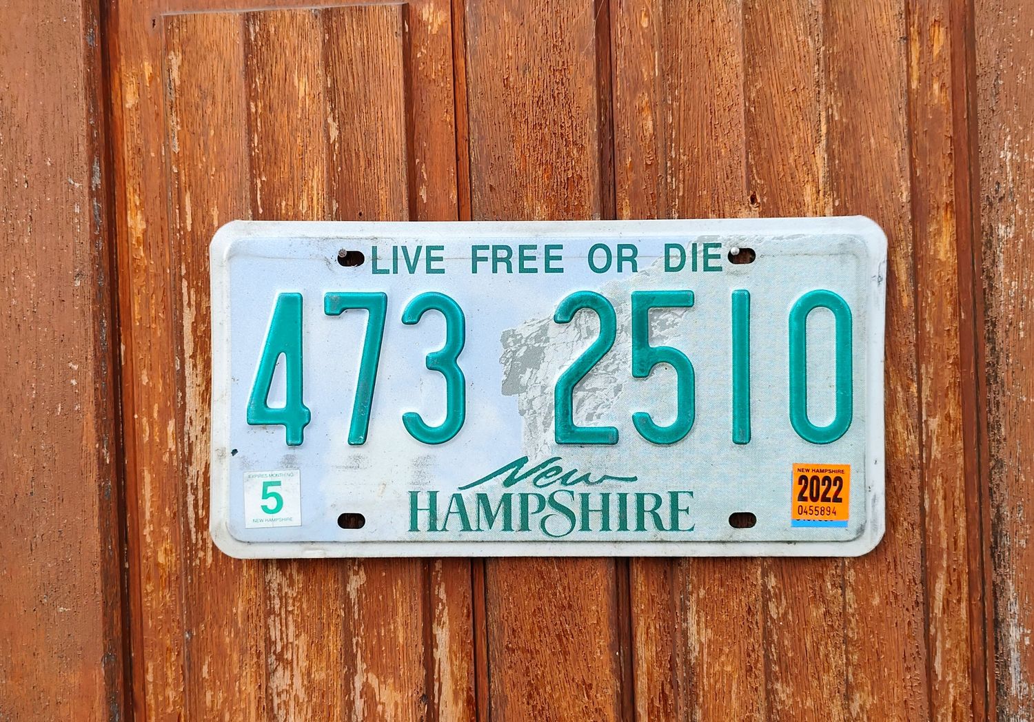 PLAQUE DU NEW HAMPSHIRE 