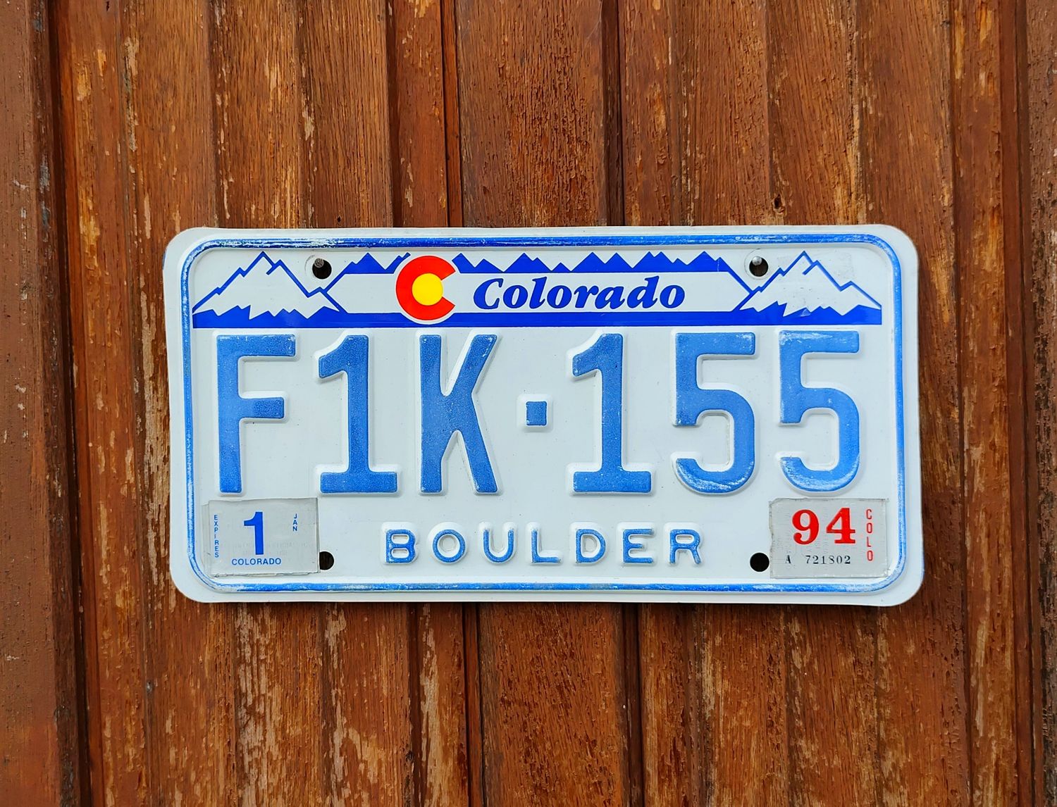 PLAQUE DU COLORADO 