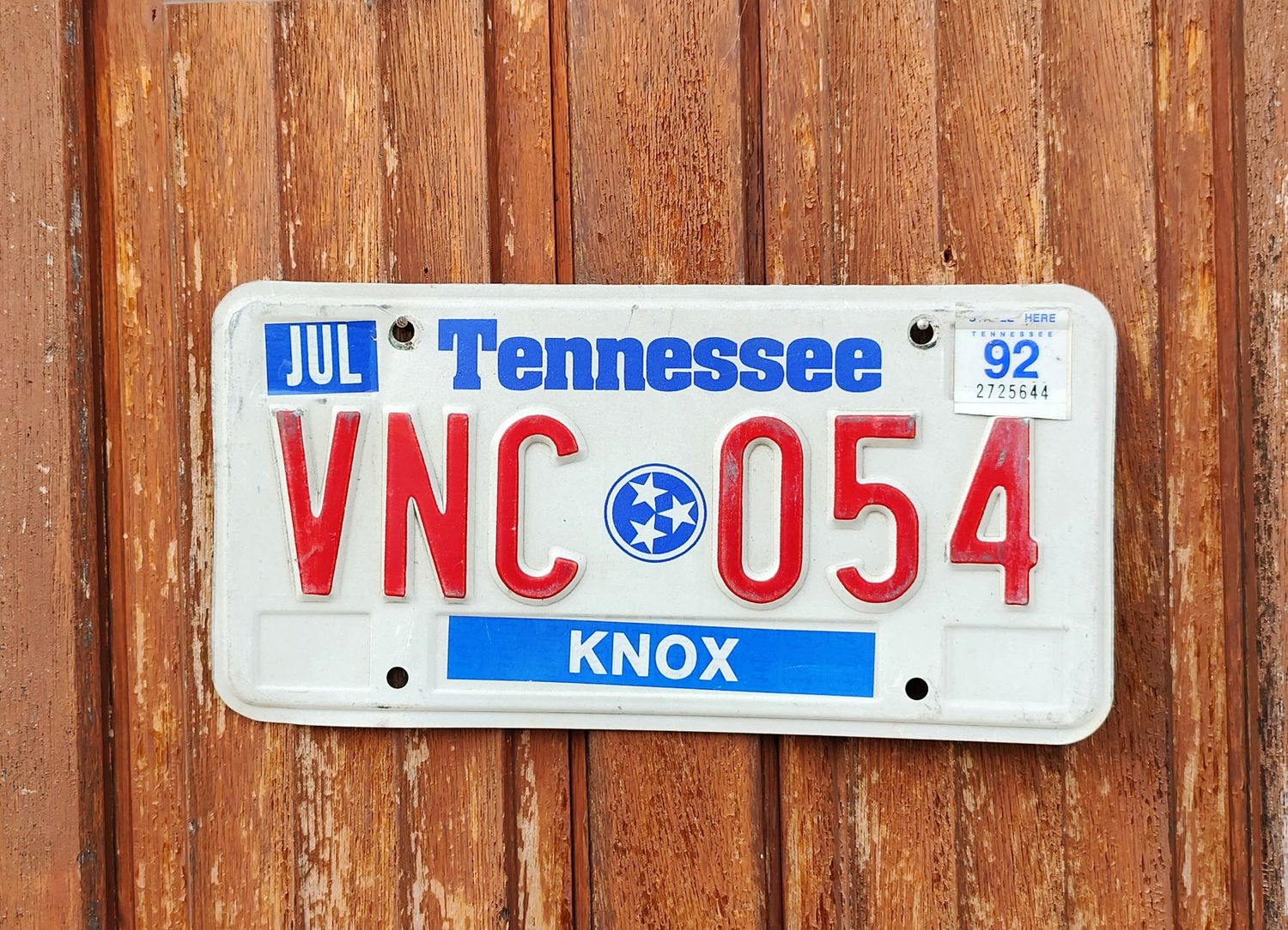 PLAQUE DU TENNESSEE 