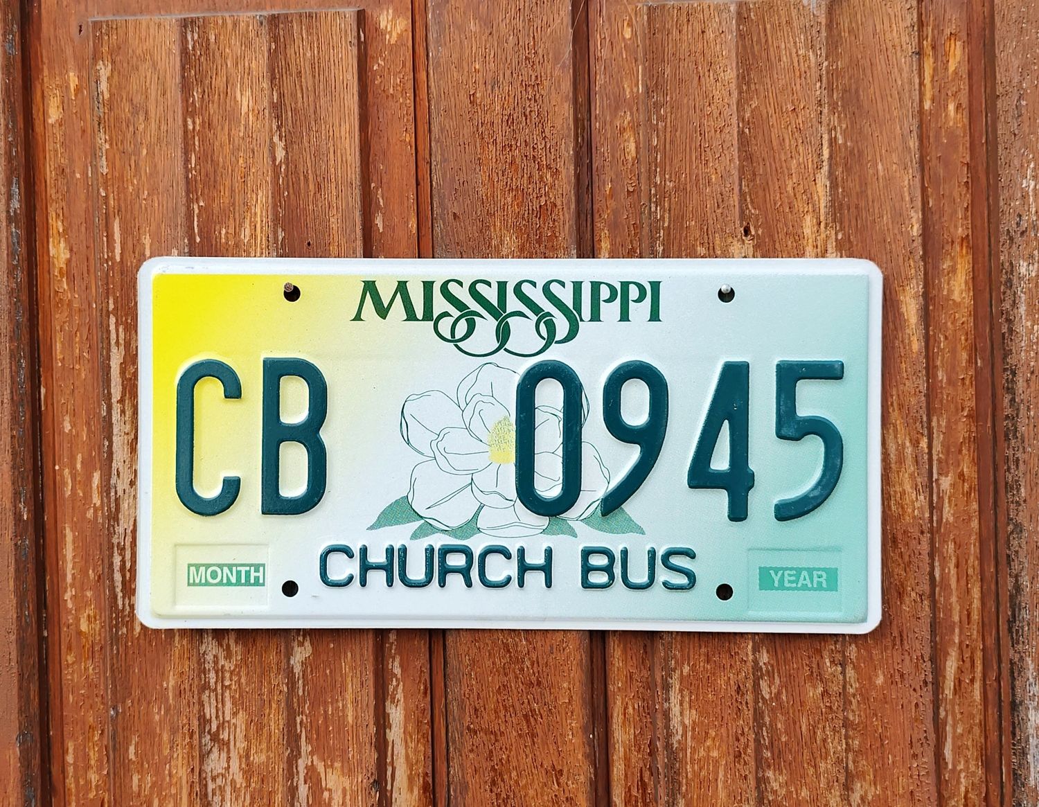 PLAQUE DU MISSISSIPPI CHURCH BUS
