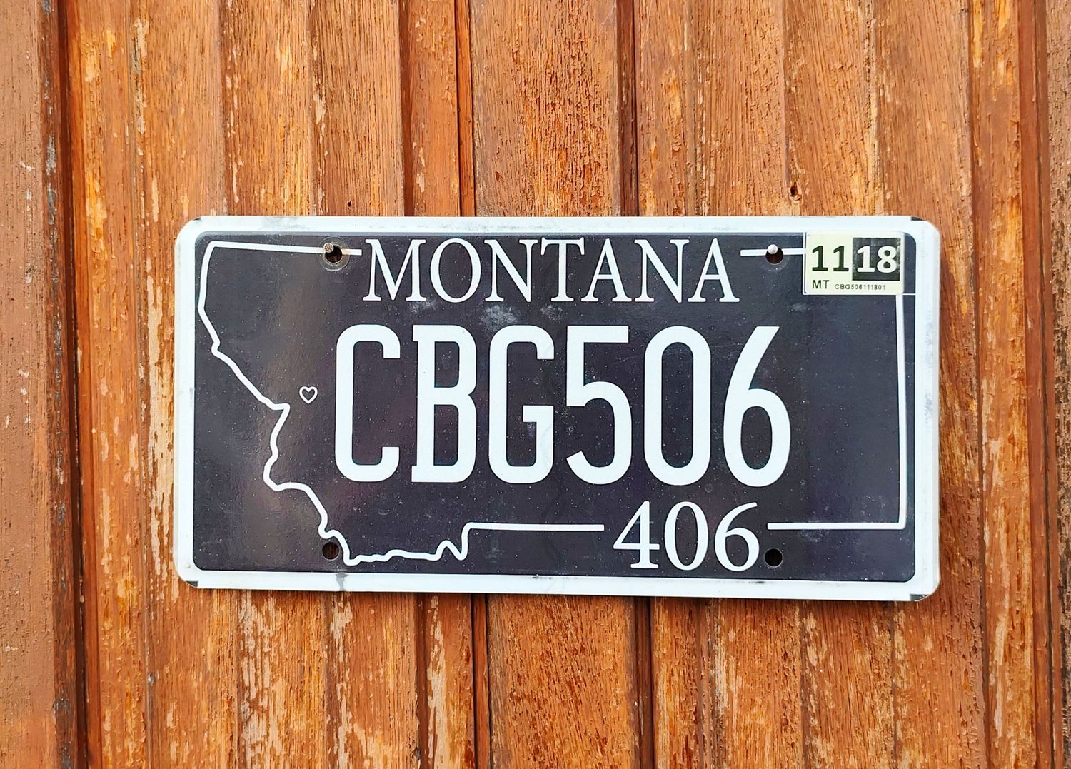 PLAQUE DU MONTANA 