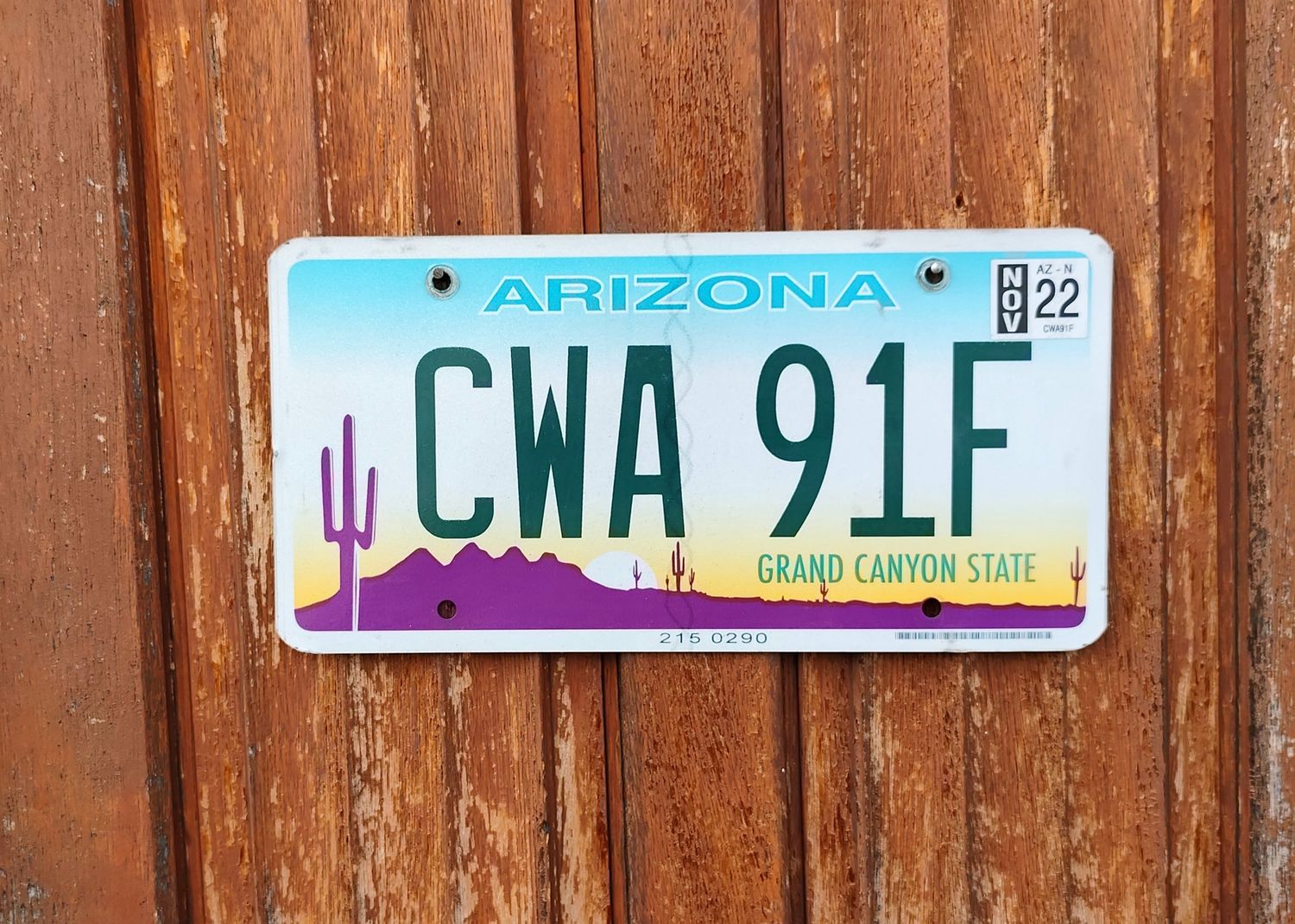 PLAQUE D&#39;ARIZONA 