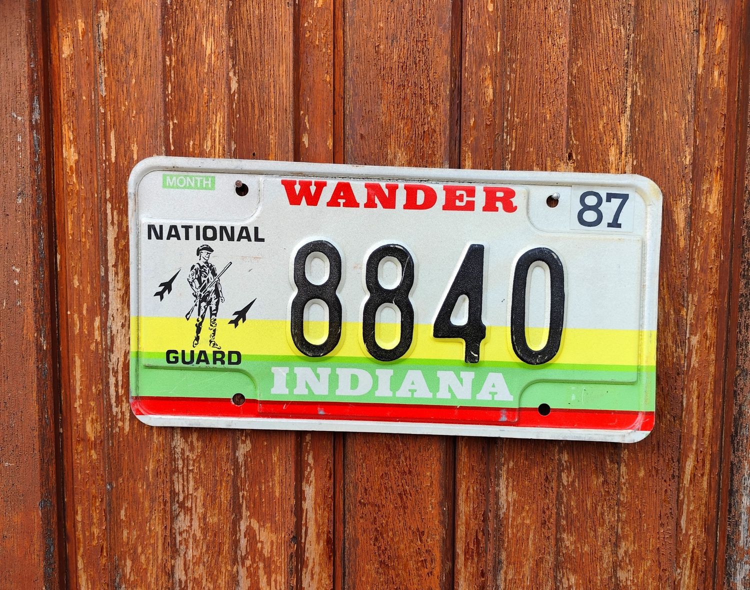 PLAQUE VÉTÉRAN INDIANA 
