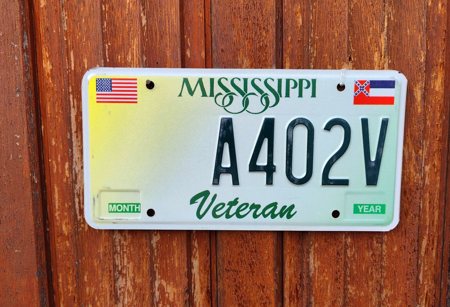 PLAQUE VÉTÉRAN MISSISSIPPI 