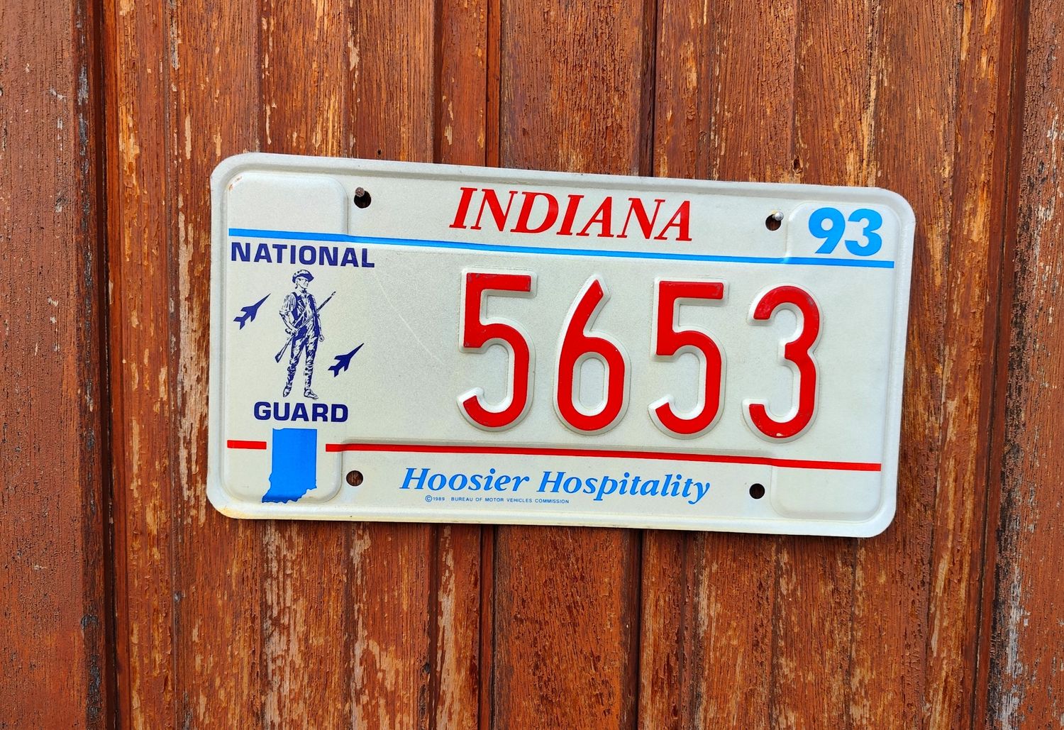 PLAQUE VÉTÉRAN INDIANA 