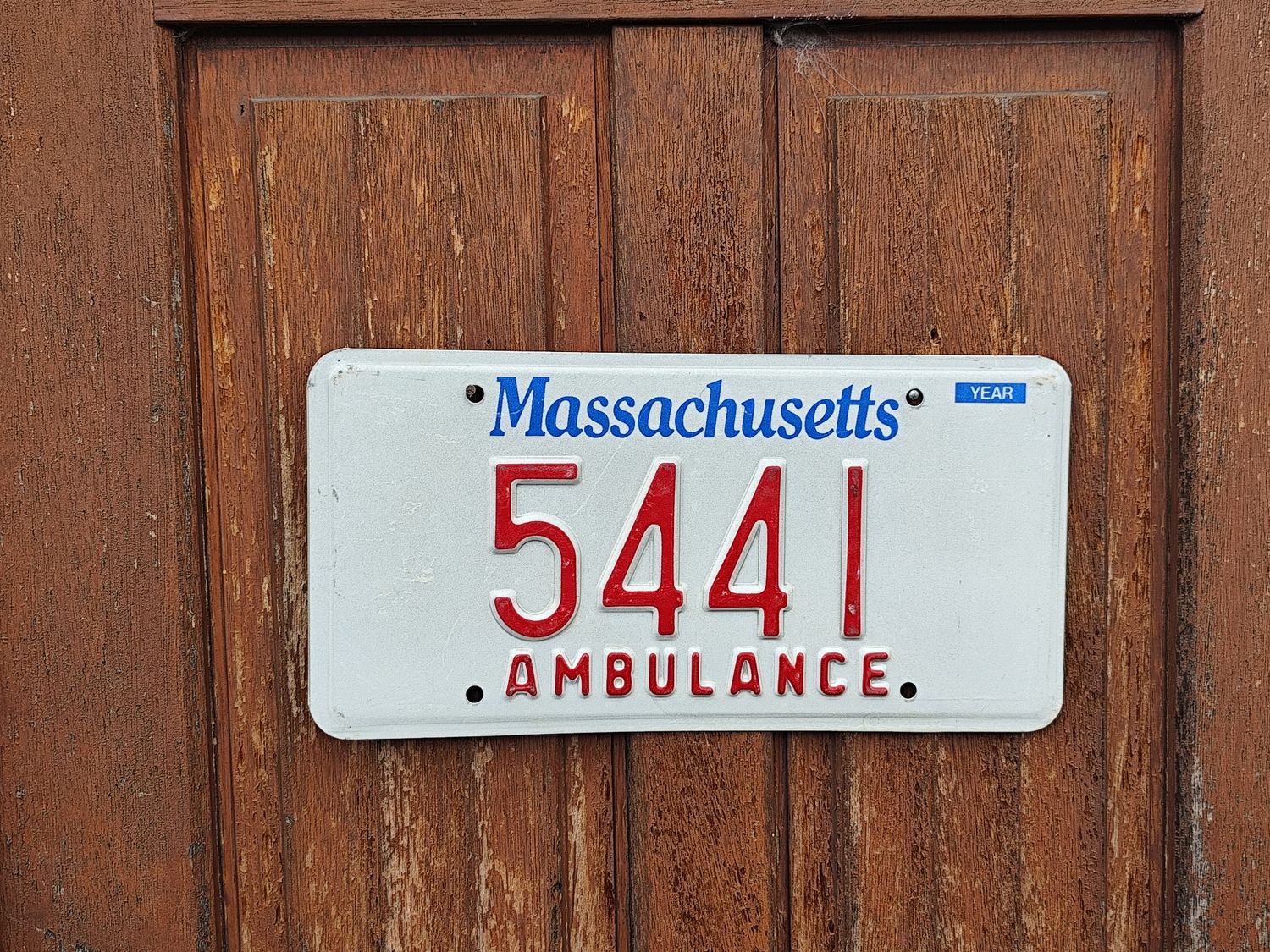 PLAQUE AMBULANCE MASSACHUSETTS 