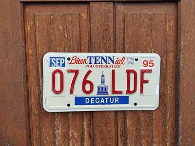PLAQUE DU TENNESSEE 