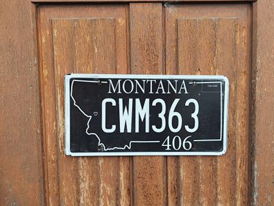 PLAQUE DU MONTANA 