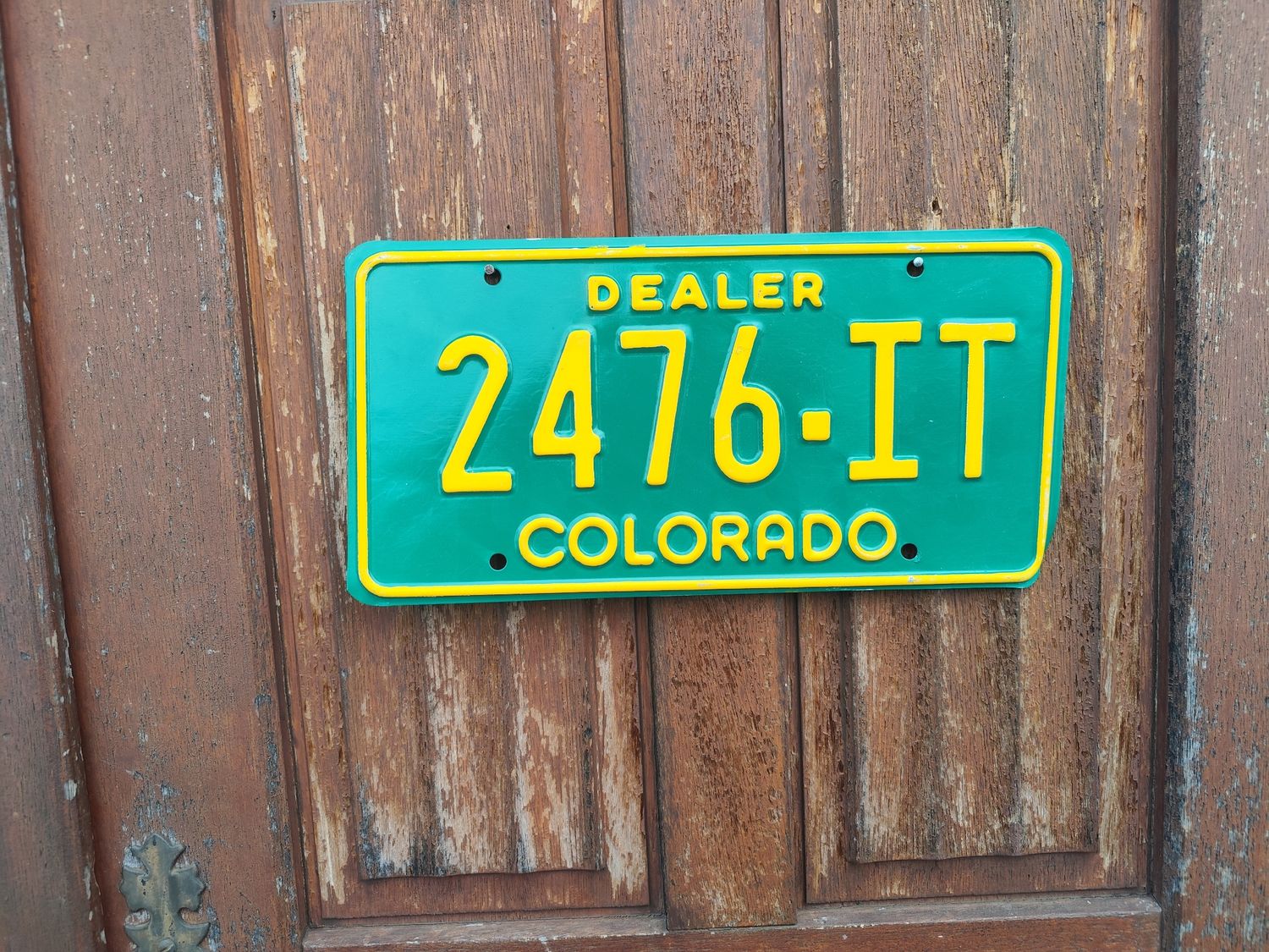 PLAQUE DU COLORADO DEALER 