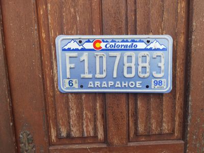 PLAQUE DU COLORADO 