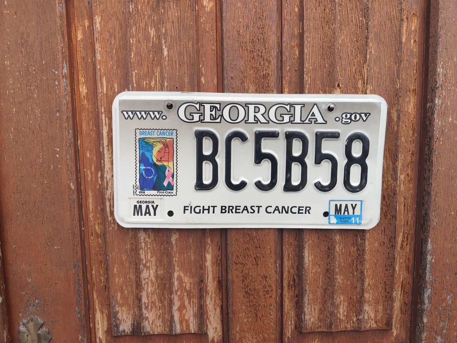 PLAQUE GÉORGIE FIGHT BREAST CANCER 