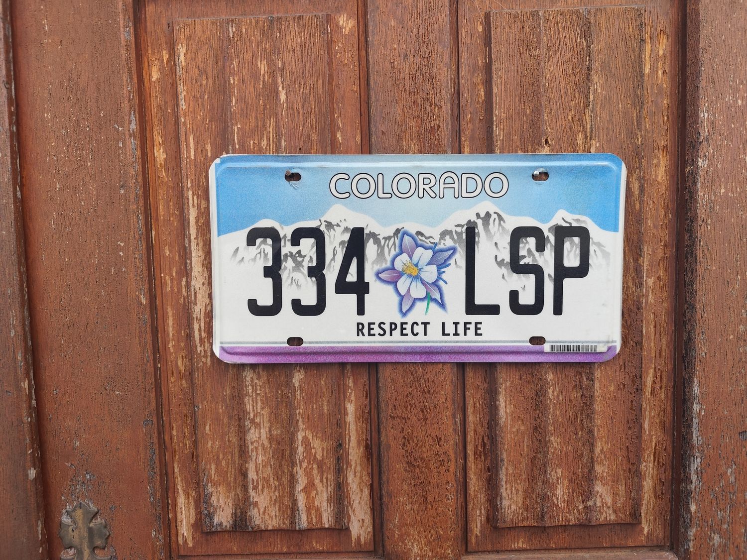 PLAQUE DU COLORADO 