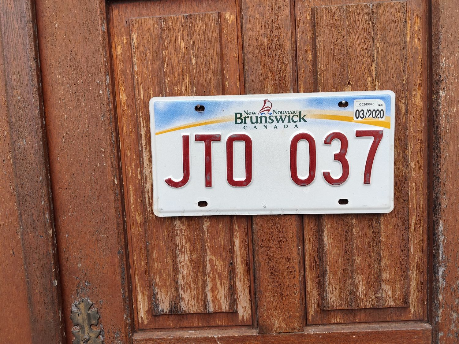 PLAQUE CANADIENNE BRUNSWICK 