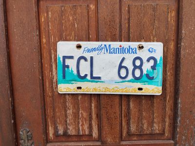 PLAQUE CANADIENNE MANITOBA 