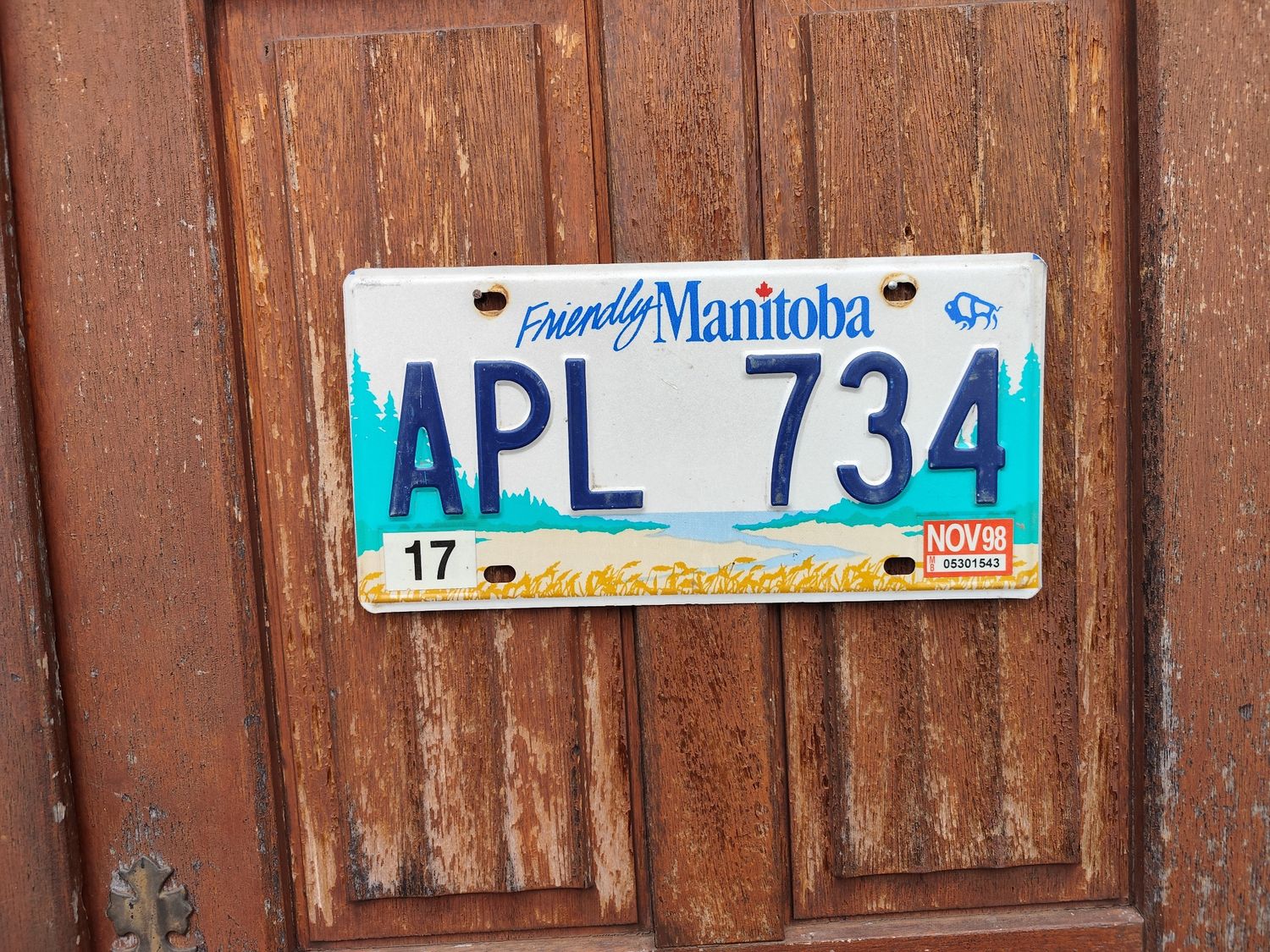 PLAQUE CANADIENNE MANITOBA 