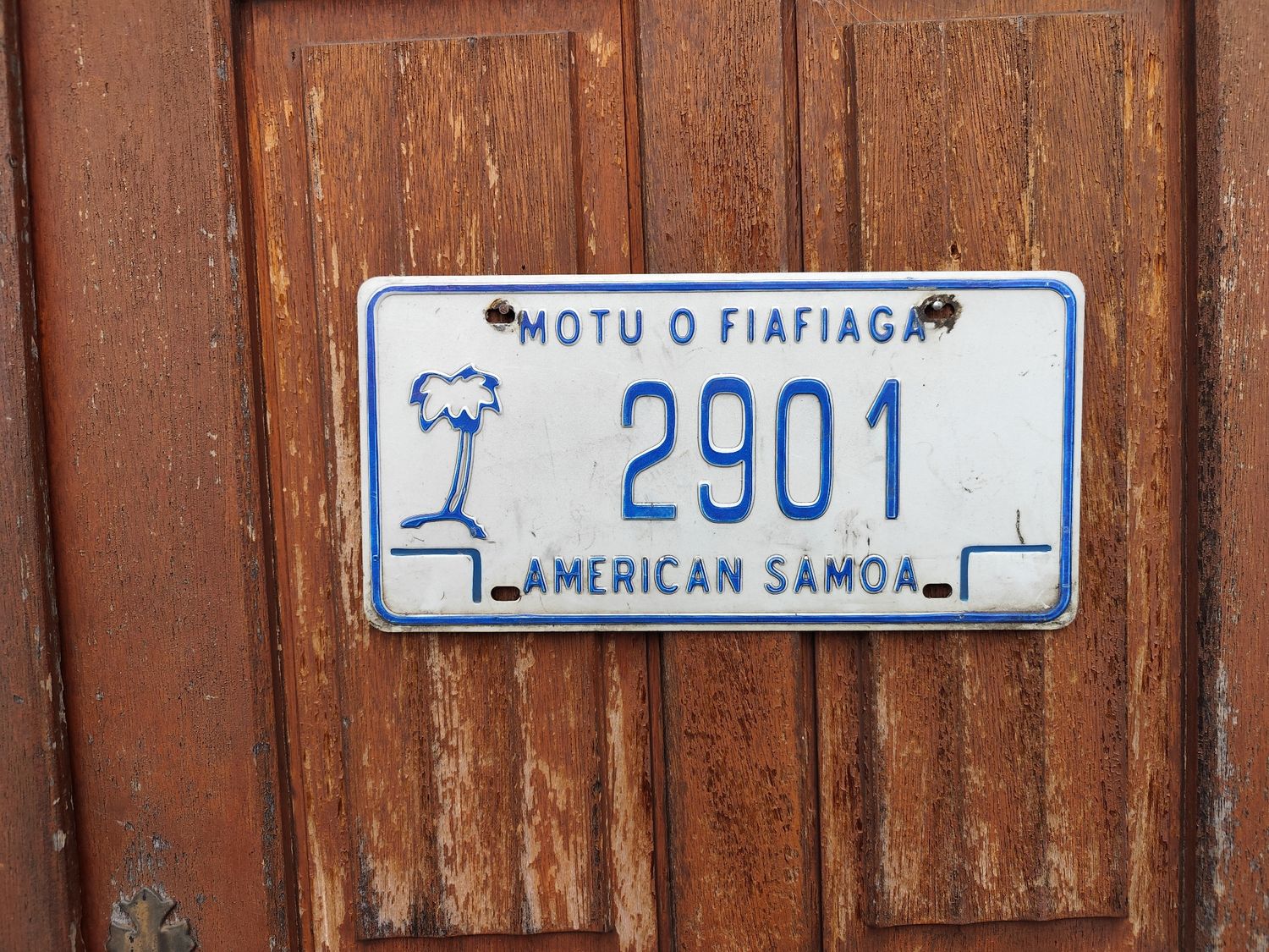 PLAQUE AMÉRICAINE SAMOA 