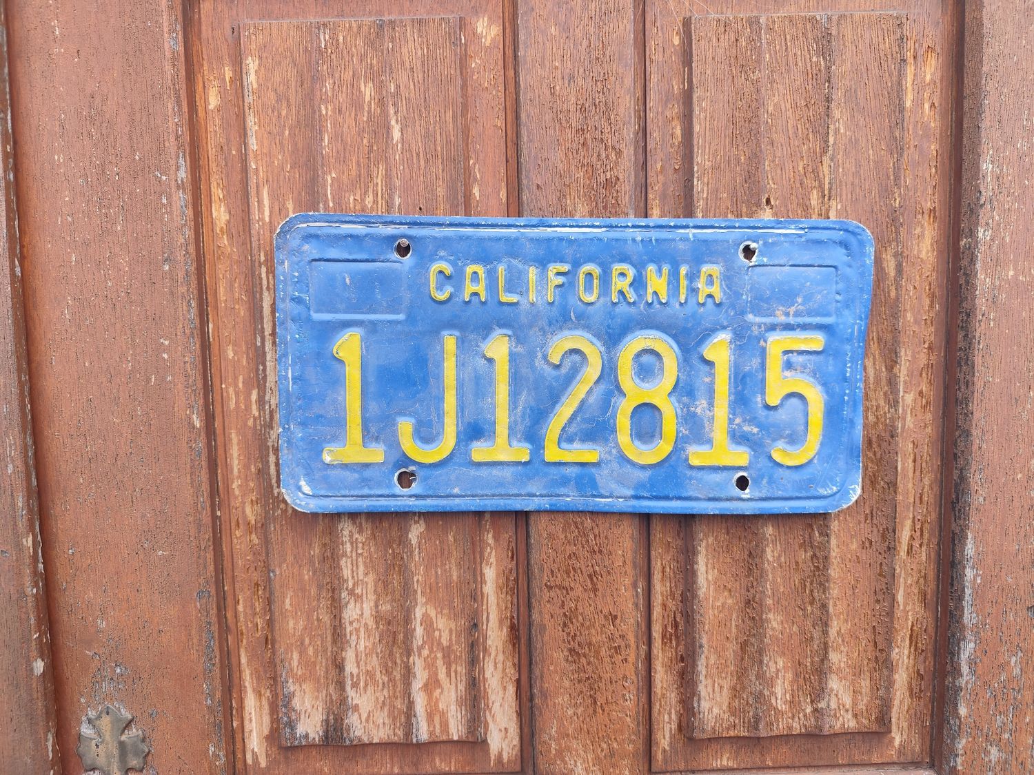 PLAQUE CALIFORNIA BLEUE