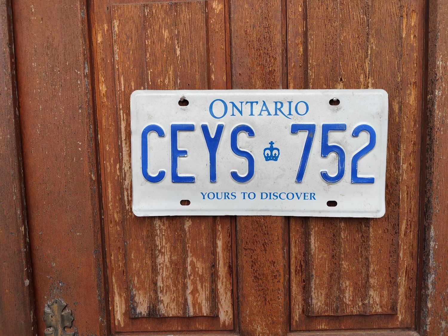 PLAQUE CANADIENNE ONTARIO 