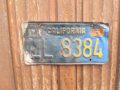 PLAQUE CALIFORNIA