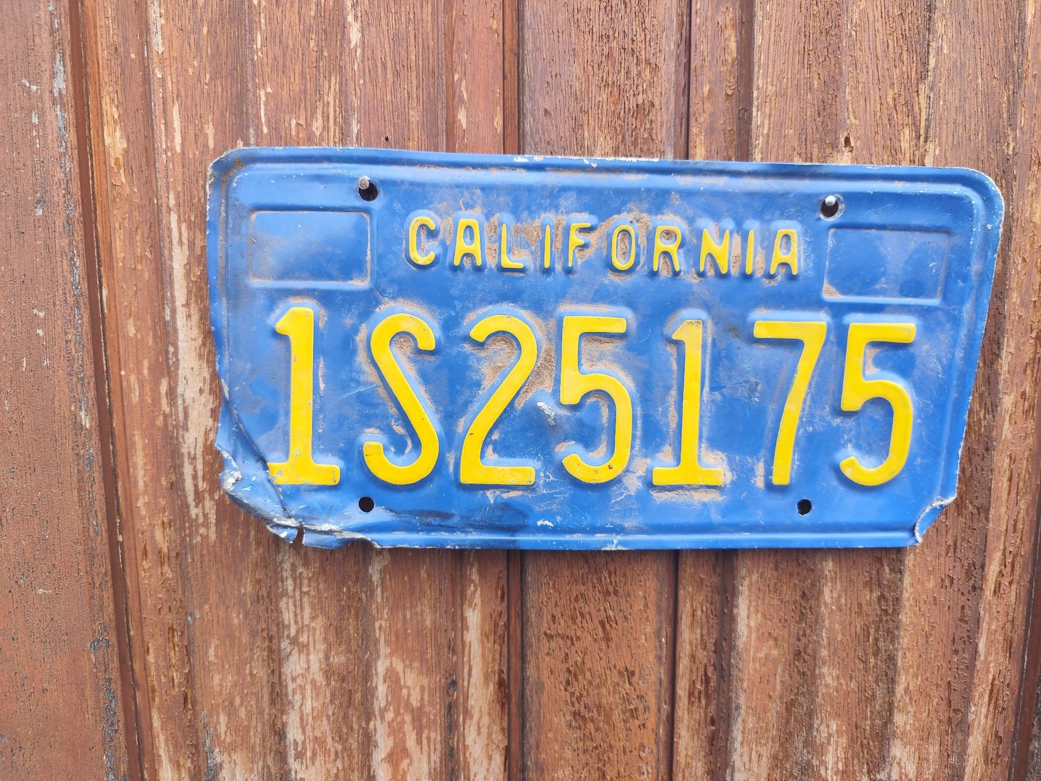 PLAQUE CALIFORNIA BLEUE