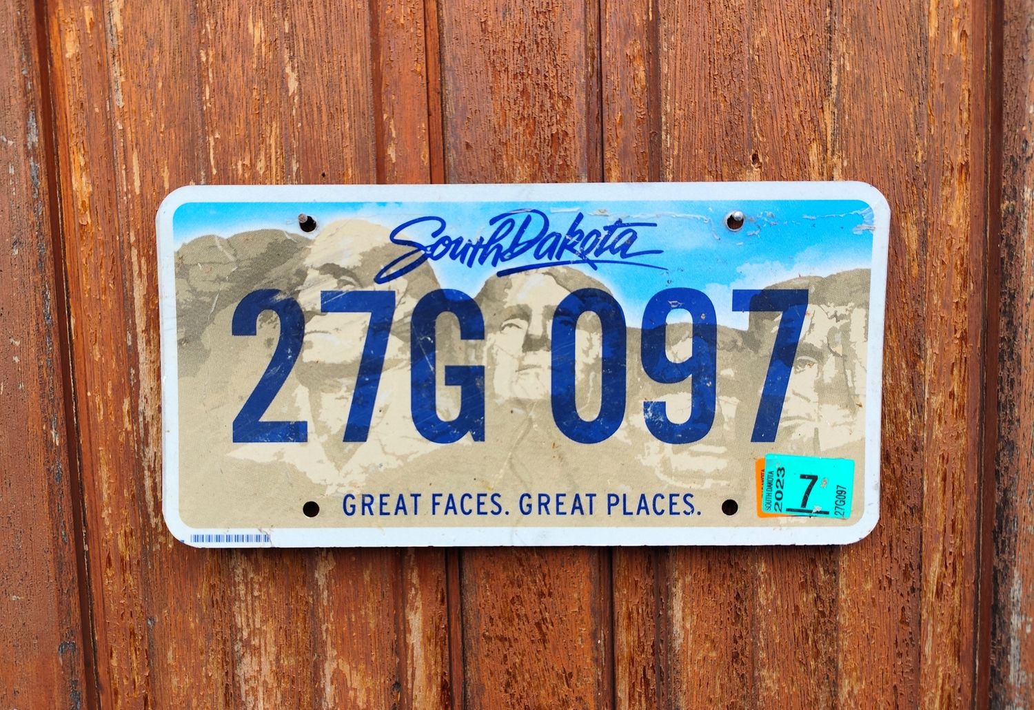 PLAQUE DU DAKOTA DU SUD 