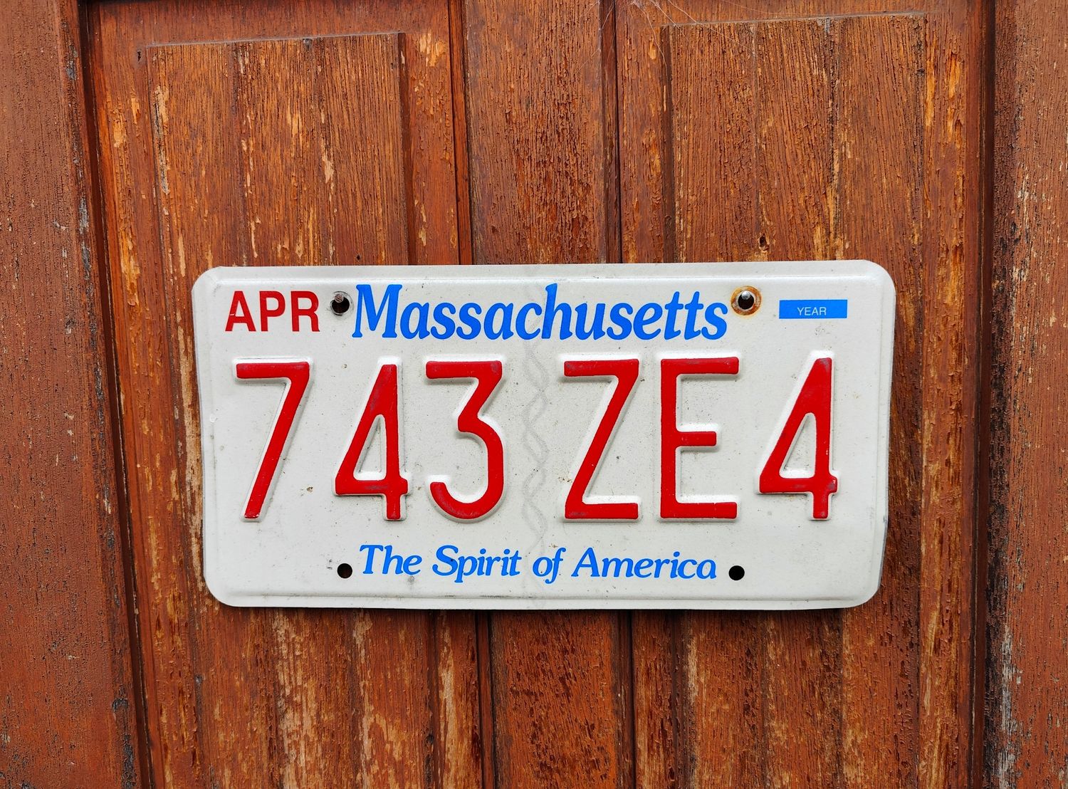 PLAQUE DU MASSACHUSETTS 