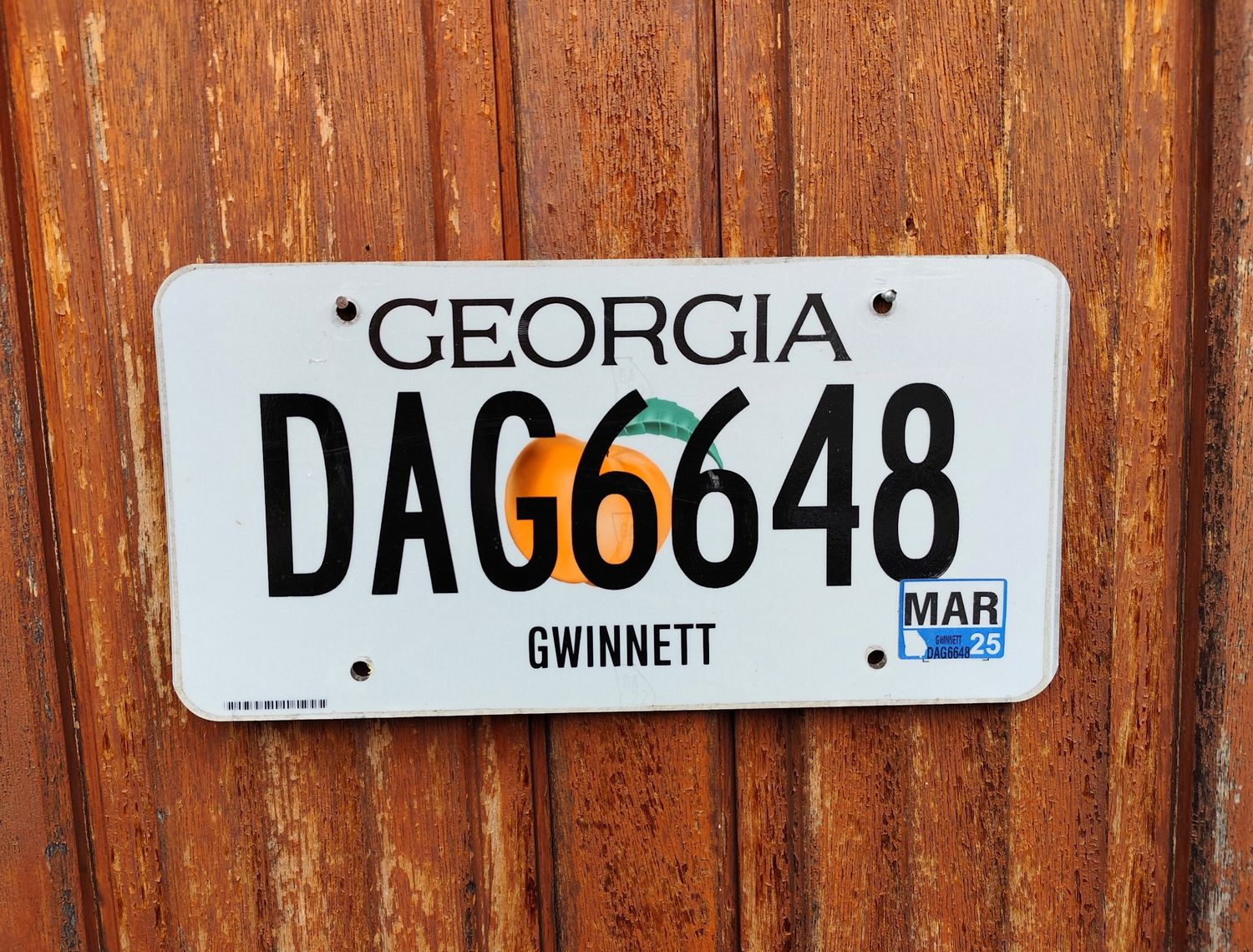 PLAQUE DE GÉORGIE 