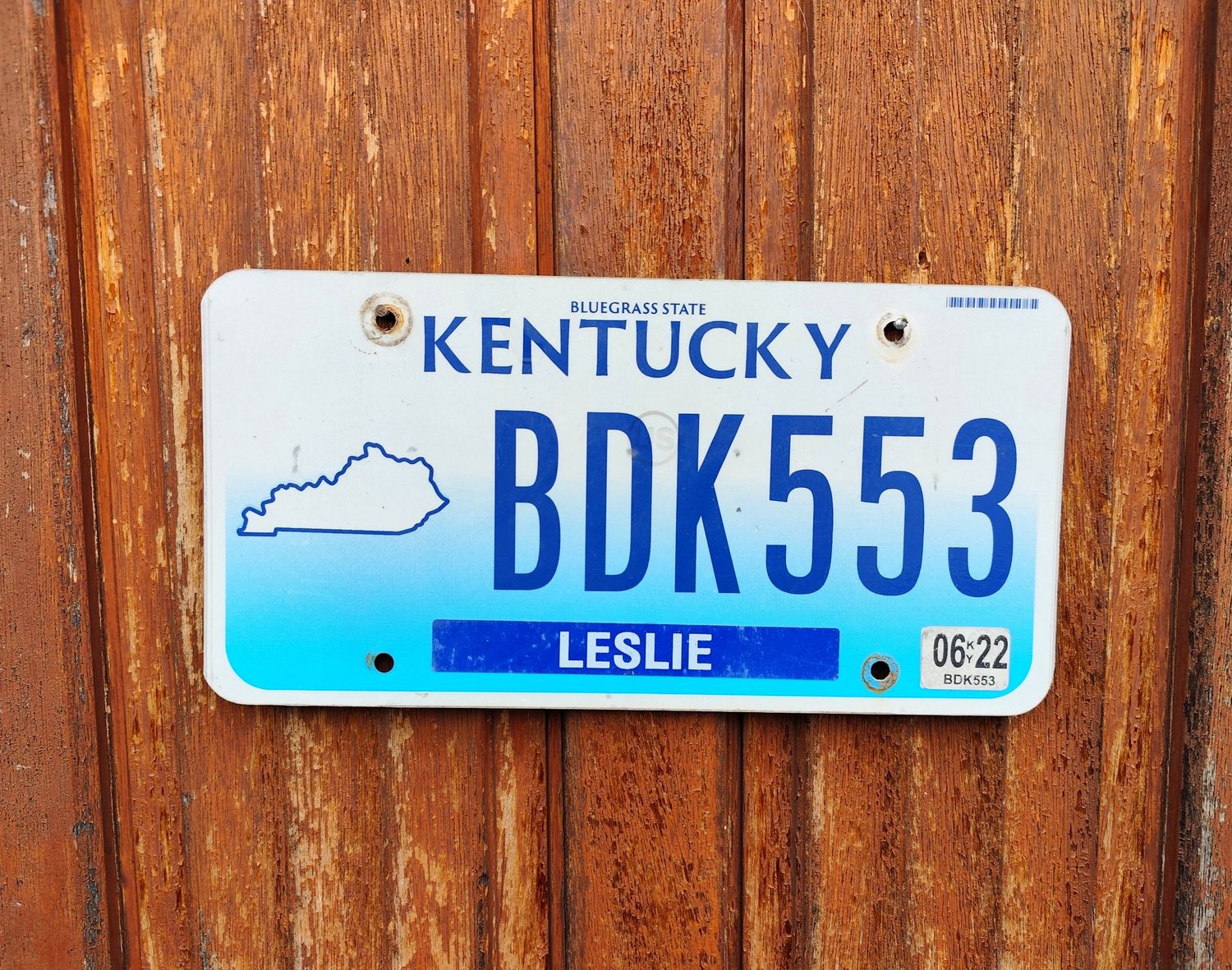 PLAQUE DU KENTUCKY 