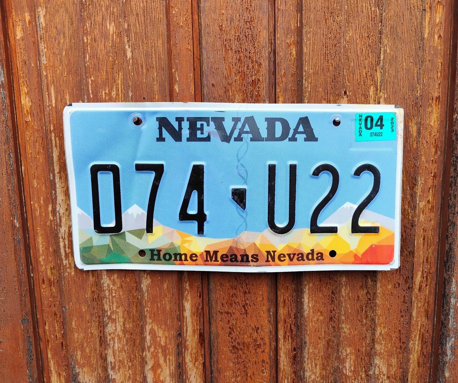 PLAQUE DU NEVADA 