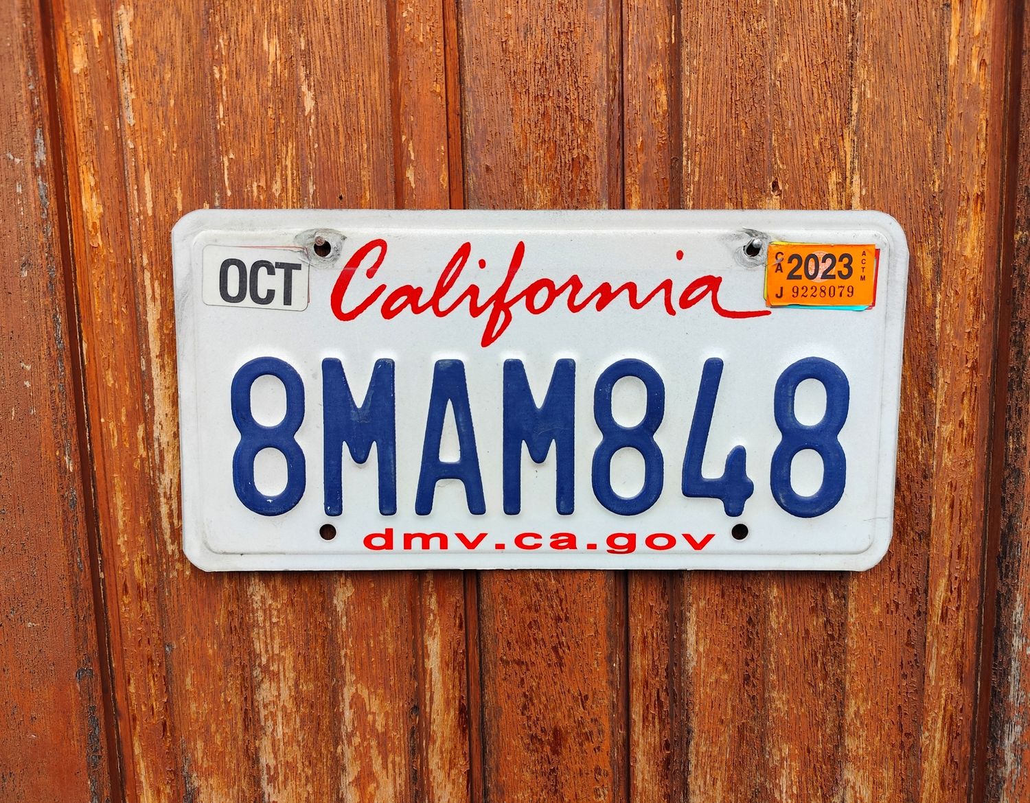 PLAQUE DE CALIFORNIE 