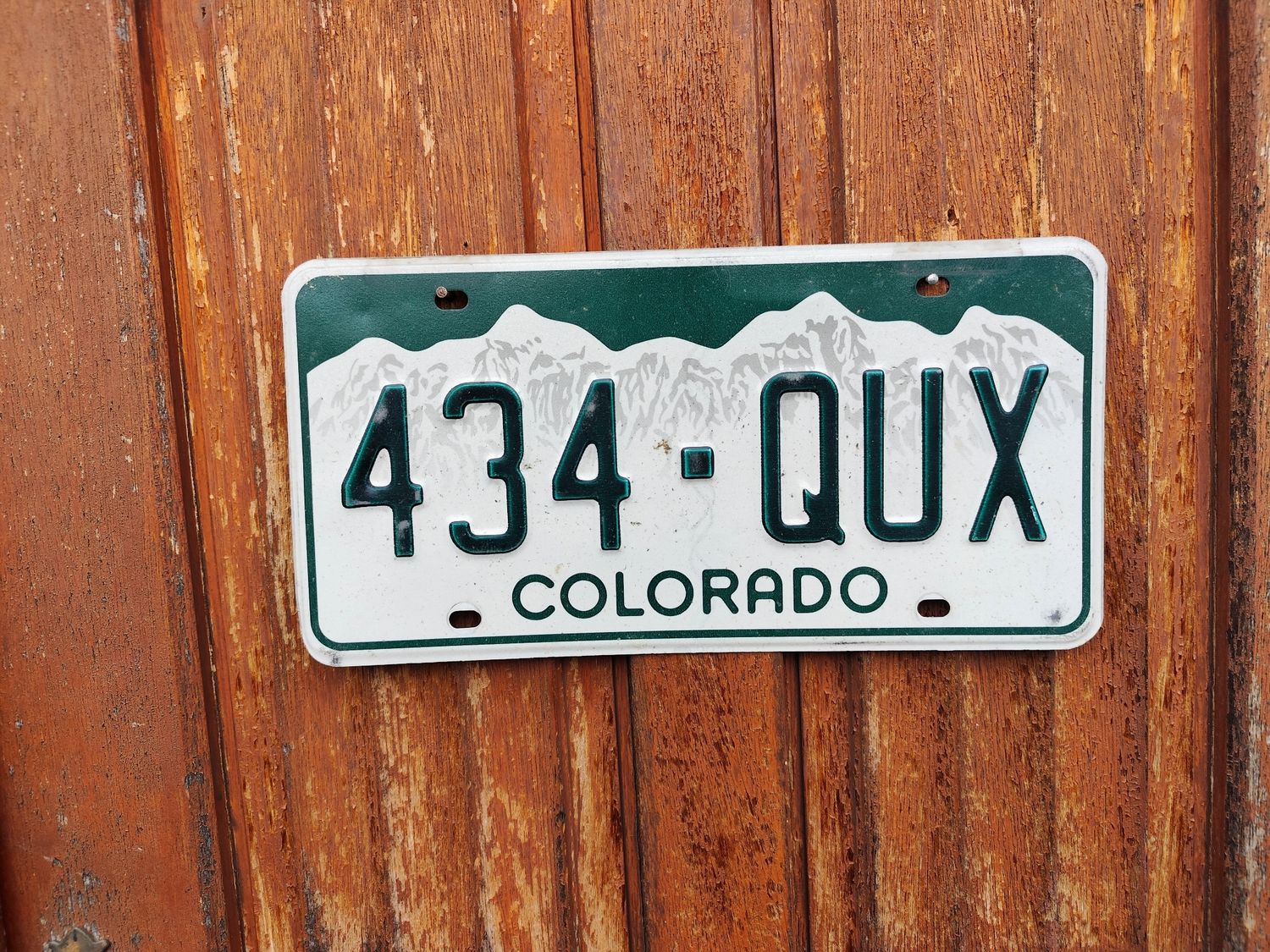 PLAQUE DU COLORADO 