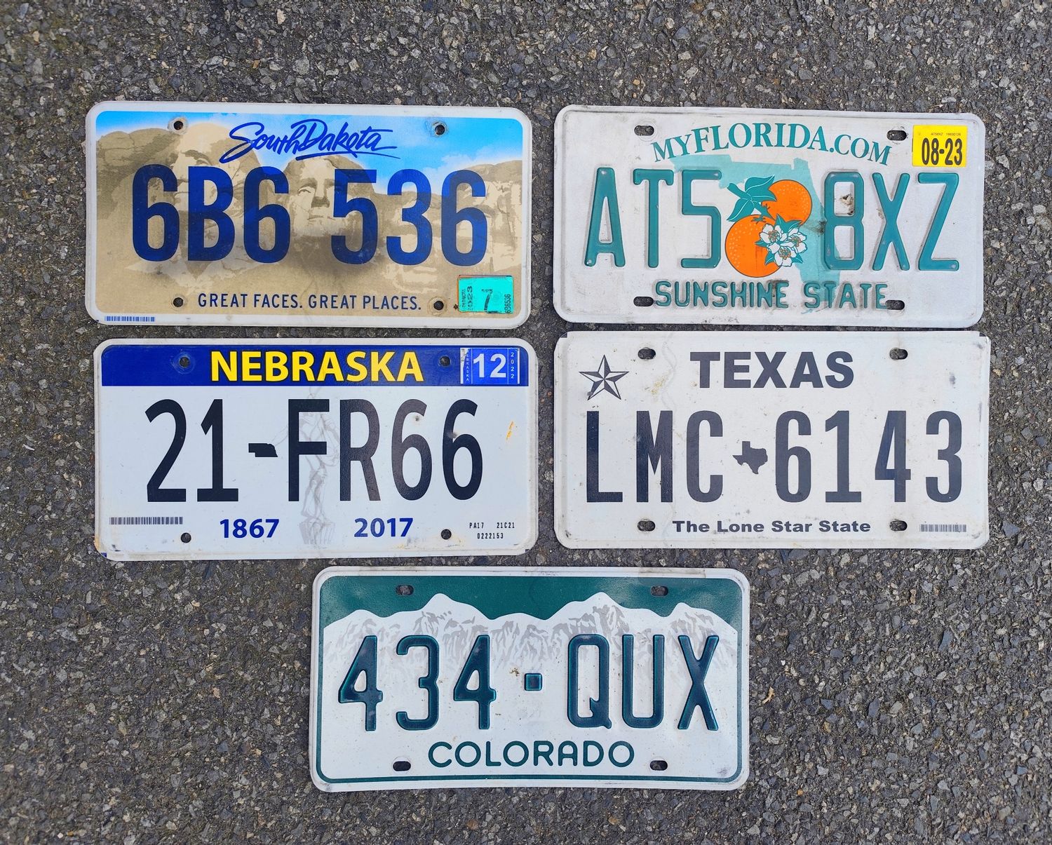 PACK LOT DE 5 PLAQUES