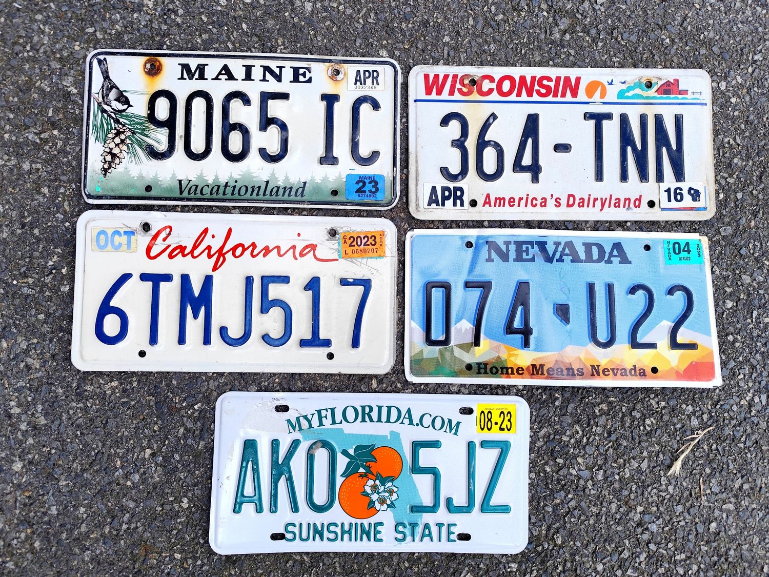 PACK LOT DE 5 PLAQUES